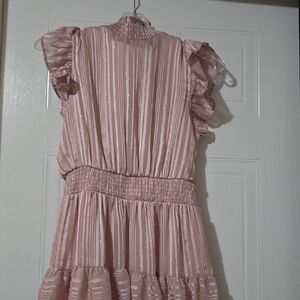 Pink Ruffled Kids Dress